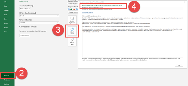 get excel bit version 2