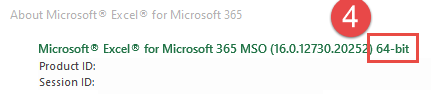 find office bit version